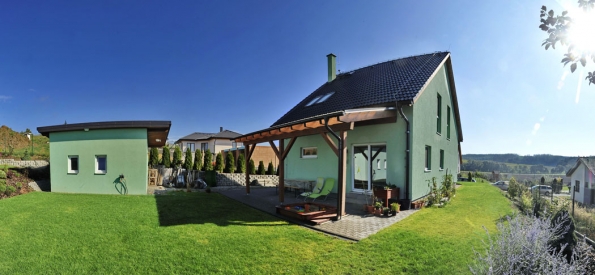 Patrový dům Haas Fertigbau Harmony 4 Garden