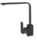 Černý granitový povrch má baterie Edge vysoká 30 cm s ramínkem dlouhým 22 cm, www.novaservis.cz