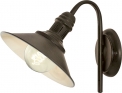 Retro design má nástěnná kovová lampa Stockbury, 22,5 x 21 cm, cena 799 Kč, www.hornbach.cz