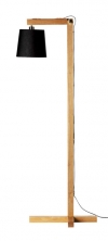 Dřevěná stojací lampa Wood nature s textilním stínidlem, výška 140 cm, 60 W, cena 6 584 Kč, www.nordicday.cz