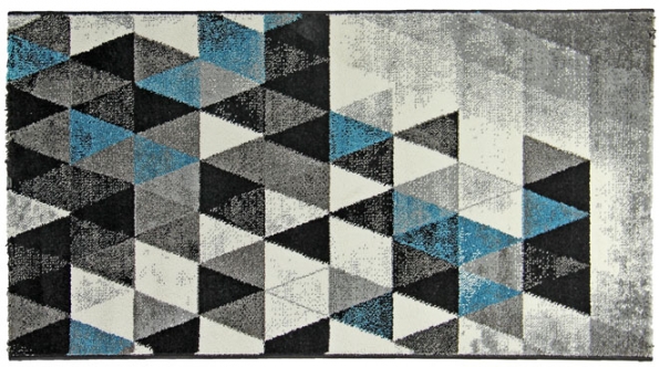 6. Koberec Hawai 1470/blue, 100% polypropylen frizé, výška vlasu 12,5 mm, rozměr od 80 x 150 cm, www.breno.cz