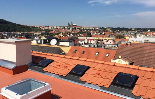 Veřejné stavby: 1. místo - rekonstrukce střechy půdní nástavby v Praze – Nové Město