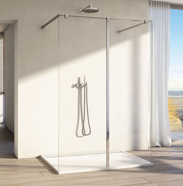 Skleněná sprchová zástěna Walk-In M42S z kolekce Melia, cena na dotaz, www.sanswiss.cz
