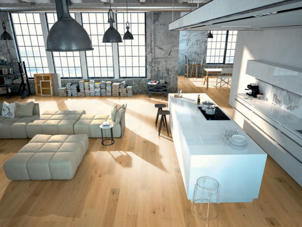 Dřevěná třívrtsvá podlaha 1FLOOR, kolekce Forte, dekor dub Forte 6 (Zdroj: KPP.cz)
