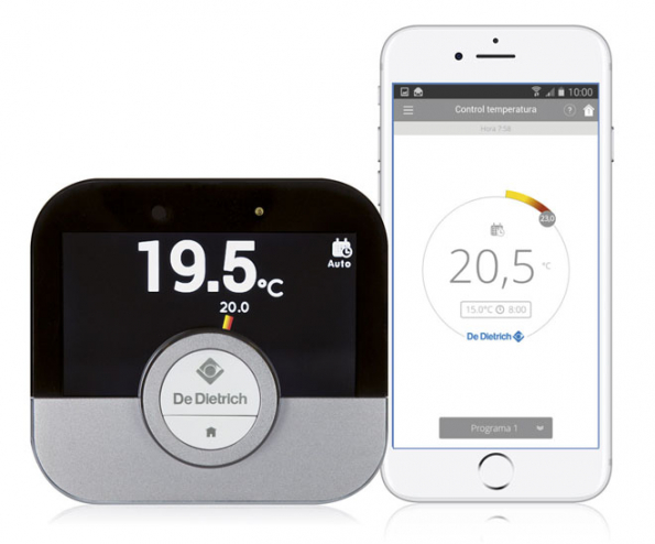 Nový systém inteligentního prostorového regulátoru s vlastní aplikací SMART TC° (Zdroj: De Dietrich)