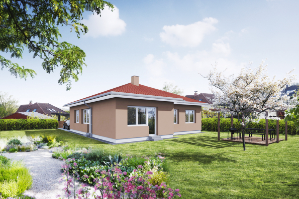 Typový dům Stella z katalogu Architektonické kanceláře Křivka