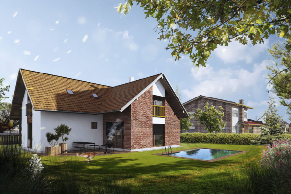 2. místo získal dům Marie 8.01, soutěžní kód K013, projekt e4 domy Wienerberger