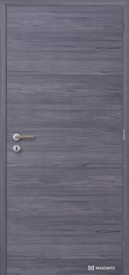Dveře Masonite v kategorii DP3 odolají požáru minimálně 30 minut, a to v souladu s normami. Na obrázku CPL laminát deluxe v dekoru fleetwood lávověšedý horizontální. (Zdroj: Masonite)